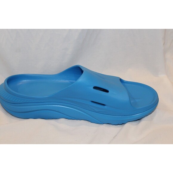 HOKA Men\'s U Ora Recovery Slide 3 Sandals NWT BLUE SZ 13 main image 5